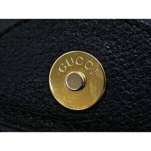 Gucci Bamboo Black Handbag Leather